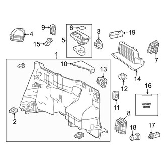 Lexus OE - Quarter Panel - Interior Trim (Luggage Compartment)