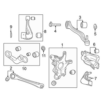 Lexus OE - Rear Suspension - Suspension Components (FWD)