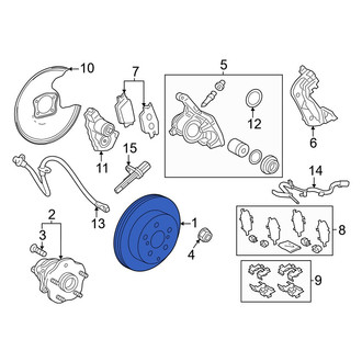 Lexus OE - Rear Disc Brake Rotor