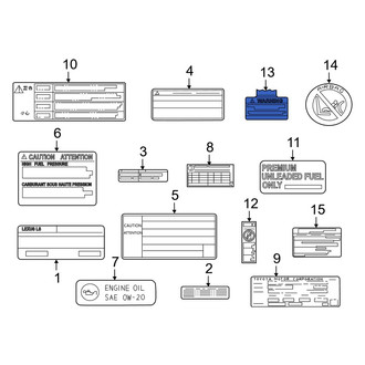 Lexus OE - Air Bag Information Label
