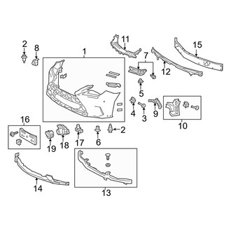 Lexus OE - Front Bumper & Grille - Bumper & Components (F Sport)