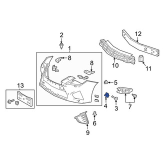 Lexus OE - Bumper Cover Retainer