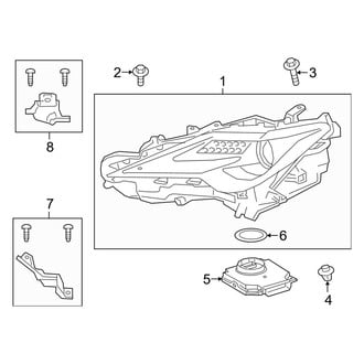 Lexus OE - Front Lamps - Headlamp Components