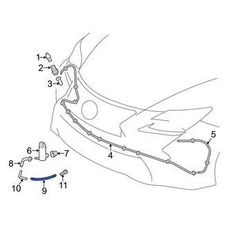 Lexus OE - Front Center Headlight Washer Hose