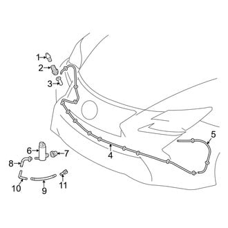 Lexus OE - Front Lamps - Washer Components
