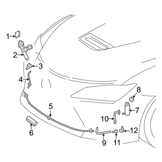 Lexus OE - Front Lamps - Washer Components