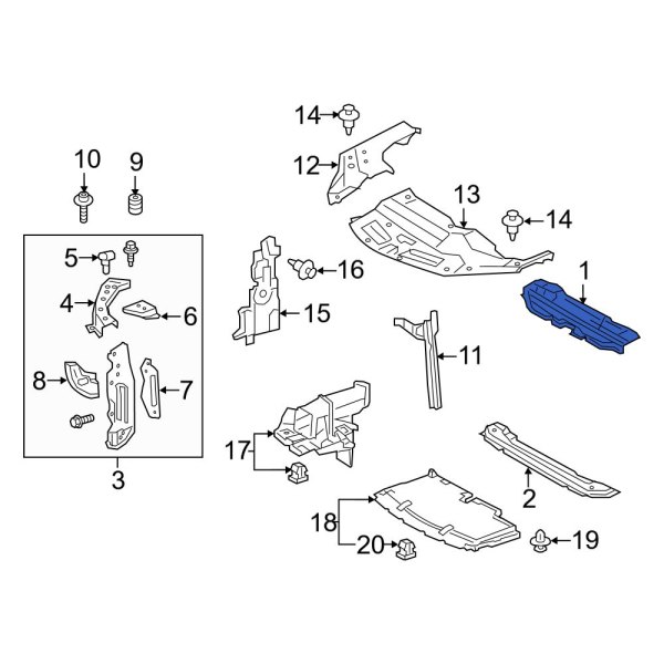 Radiator Support Tie Bar