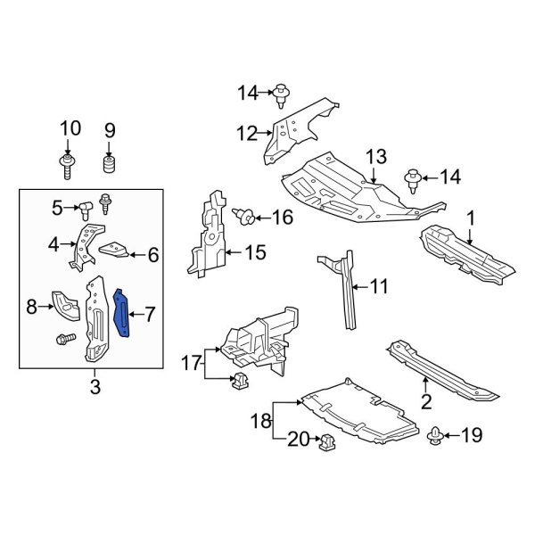 Radiator Support Bracket