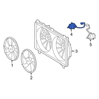 Lexus OE - Right Engine Cooling Fan Motor