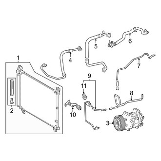 Lexus OE - Air Conditioner & Heater - Condenser, Compressor & Lines