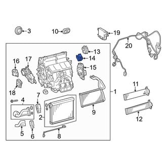 Lexus OE - Front Left HVAC Blend Door Actuator