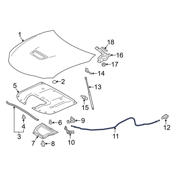 Hood Release Cable