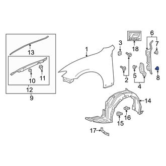Lexus OE - Fender Clip