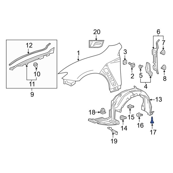 Fender Liner Retainer