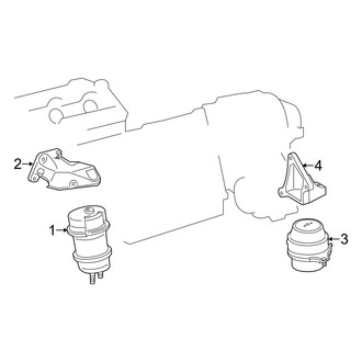 Lexus OE - Engine & Transmission Mounting (AWD)