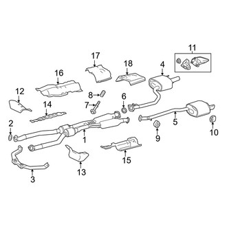 Lexus OE - Exhaust System - Exhaust Components