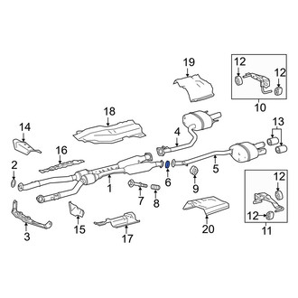 Lexus OE - Exhaust Muffler Bolt