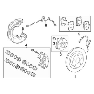 Lexus OE - Front Suspension - Brake Components (Base RWD)