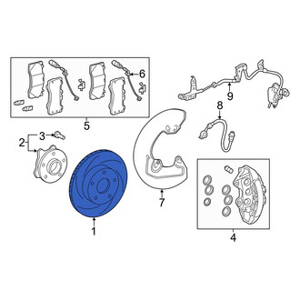 Lexus OE - Front Right Disc Brake Rotor