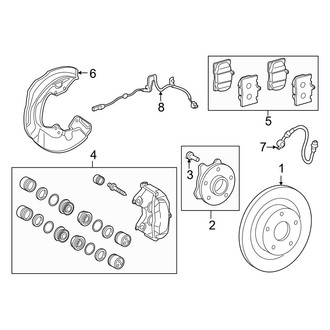 Lexus OE - Front Suspension - Brake Components (F Sport RWD)