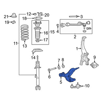 Lexus OE - Front Right Lower Suspension Control Arm