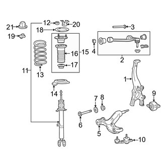 Lexus OE - Front Suspension - Suspension Components (RWD)