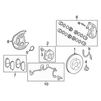Lexus OE - Front Suspension - Brake Components (AWD)