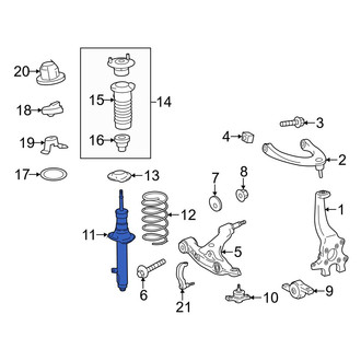Lexus OE - Front Left Suspension Strut