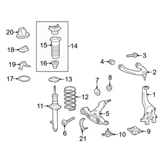 Lexus OE - Front Suspension - Suspension Components (AWD)