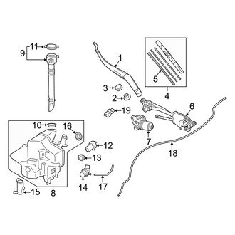 Lexus OE - Windshield - Wiper & Washer Components