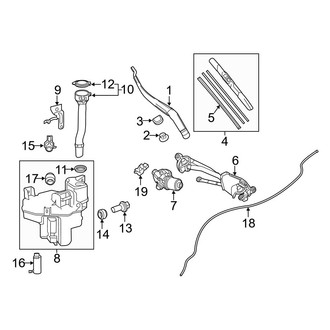 Lexus OE - Windshield - Wiper & Washer Components