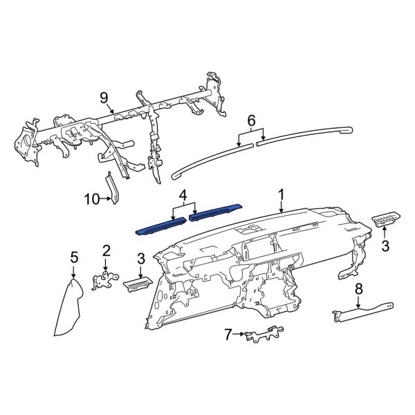 Dashboard Air Vent Trim