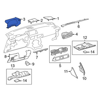 Lexus OE - Instrument Cluster Visor