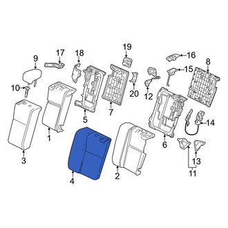 Lexus OE - Rear Left Seat Back Cushion Cover