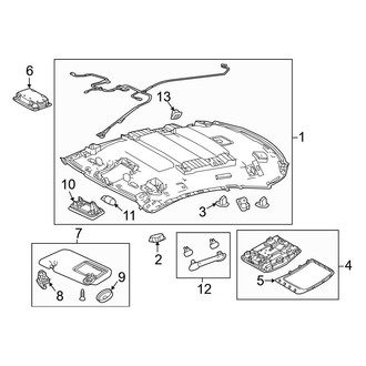 Lexus OE - Roof - Interior Trim (W/O Sunroof)