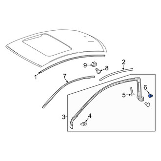 Lexus OE - Door Seal Clip
