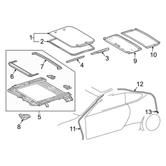 Lexus OE - Sunroof Drain Hose Grommet