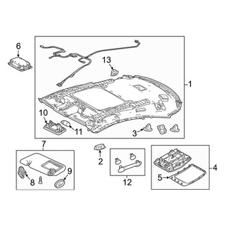 Lexus OE - Roof - Interior Trim (With Sunroof)