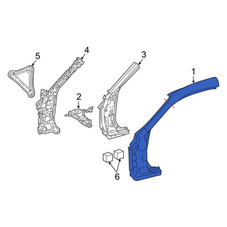 Lexus OE - Left Outer Body A-Pillar