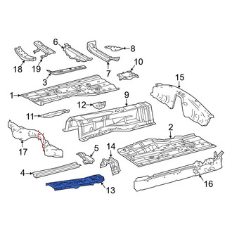 Lexus OE - Front Center Floor Pan Splash Shield