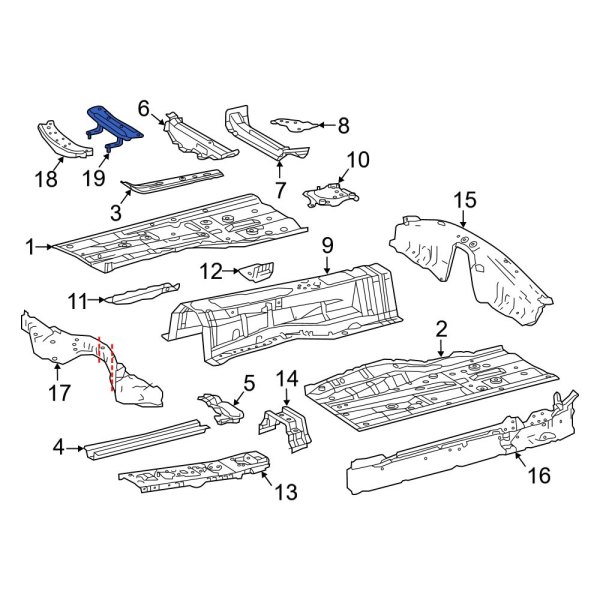 Floor Pan Reinforcement Brace