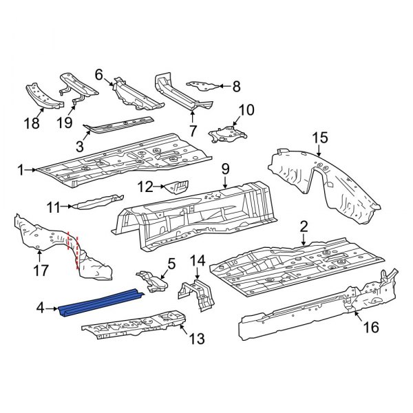 Floor Side Rail Reinforcement