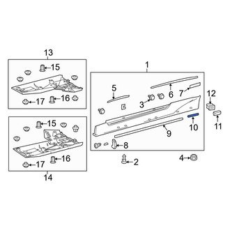 Lexus OE - Lower Rocker Panel Molding Seal