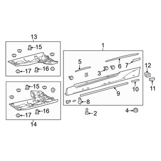Lexus OE - Pillars, Rocker & Floor - Exterior Trim