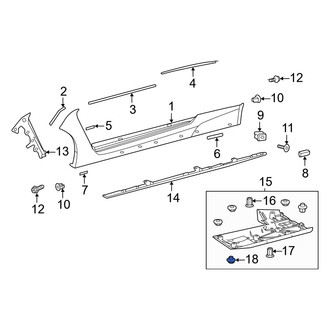 Lexus OE - Bumper Splash Shield Grommet
