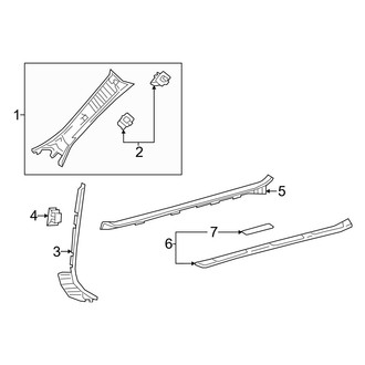 Lexus OE - Pillars, Rocker & Floor - Interior Trim