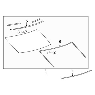 Lexus OE - Back Glass - Glass