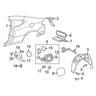 Lexus OE - Quarter Panel & Components