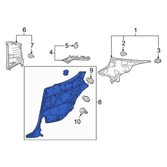 Lexus OE - Rear Left Interior Quarter Panel Trim Panel