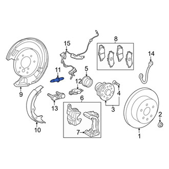 Lexus OE - Rear Right Parking Brake Adjuster